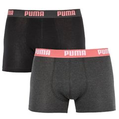 Трусы Puma Basic Boxer 2-pack black/dark gray 521015001 001